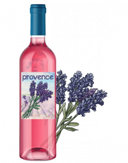 Provence, levendula bor pohárban, 0,75 l