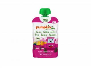 Pumpkin Organics - Zöldségpüré sütőtökből, édesburgonya körtével, banánnal és áfonyával ORGANIC, 100 g  *CZ-BIO-001 tanúsítvány