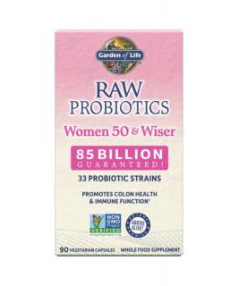 RAW probiotikumok nőknek 50+ után - 85 milliárd CFU, 33 probiotikus törzs, 90 növényi kapszula