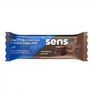 Sens - Cricket fehérjeszelet étcsokoládéban - Csokoládé brownie, 60 g