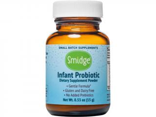 Smidge Infant Probiotic, probiotikum csecsemőknek por formájában, 15 g  Étrend-kiegészítő