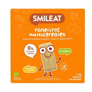 Smileat banán és sütőtök ostya, B1 vitamin 8M+, BIO, 60 g