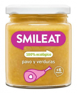 Smileat köret pulyka zöldségekkel extra szűz olívaolajjal, 6M+, BIO, 230 g