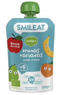 Smileat tasak barack, banán, alma és körte 6M+, bio, 100 g