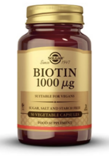 Solgar Biotin, 1000 mg, 50 db növényi kapszula