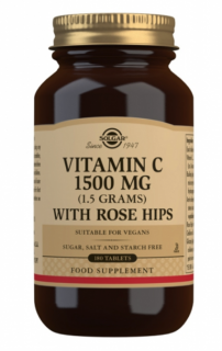 Solgar C-vitamin, 1500 mg, csipkebogyóval, 180 tabletta