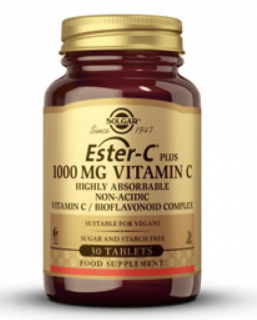 Solgar ESTER-C® PLUS, C-vitamin, 1000 mg, 30 tabletta