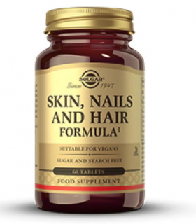 Solgar Skin, Nails and Hair Formula, egészséges bőr, köröm és haj, 60 tabletta
