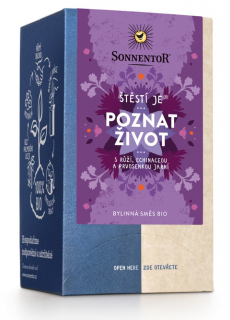 Sonnentor - A boldogság® az élet megismerése, adagolt tea, BIO, 18 db  *CZ-BIO-002 tanúsítvány