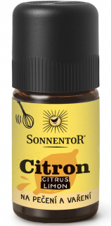 Sonnentor citrom illóolaj sütéshez és főzéshez, BIO, 5 ml