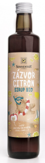 Sonnentor, Ginger Citrom szirup, BIO, 500 ml
