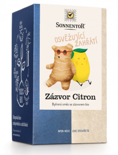 Sonnentor - Ginger Lemon, adagolt tea, BIO, 18 db  *CZ-BIO-002 tanúsítvány