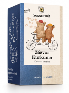 Sonnentor - Gyömbér Kurkuma, adagolt tea, BIO, 18 db  *CZ-BIO-002 tanúsítvány