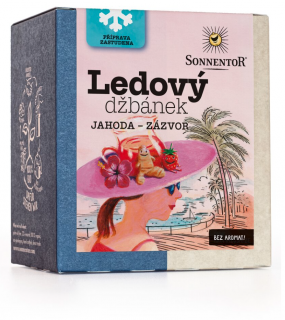 Sonnentor - Ice Mug® Eper - Gyömbér, BIO filteres tea, 16 db  *CZ-BIO-002 tanúsítvány