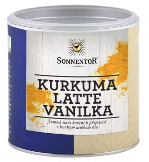 Sonnentor Kurkuma Latte - vanília BIO, 60 g doboz  *CZ-BIO-001 tanúsítvány