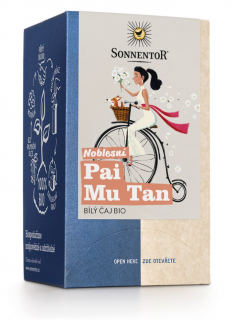 Sonnentor - Noble Pai Mu Tan, teászsákok, bio, 18 db  *CZ-BIO-002 tanúsítvány