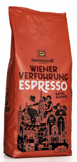 Sonnentor Viennese Temptation® Espresso, 100% Arabica, szemes kávé, bio, 1000 g  *CZ-BIO-002 tanúsítvány