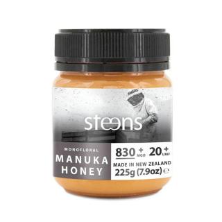 Steens – RAW Manuka Honey (Manuka méz) UMF 20+ (830+ MGO), 225 g