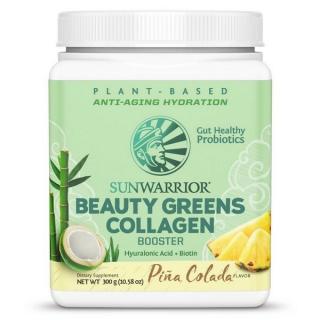 Sunwarrior Beauty Greens Collagen Booster, piña colada, 300 g  Étrend-kiegészítő