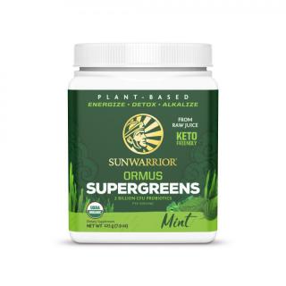 Sunwarrior Ormus Super Greens Bio - Menta, 225 g