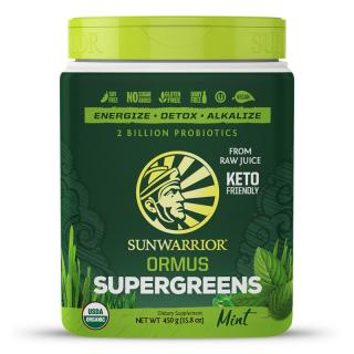 Sunwarrior Ormus Super Greens Bio - menta, 454g