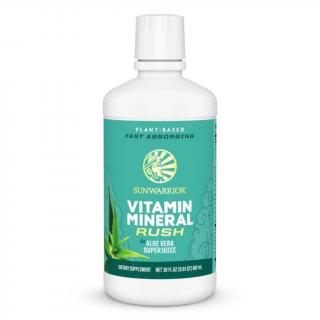 Sunwarrior Vitamin Mineral Rush Aloe Vera Superjuice-ban, 887 ml  Étrend-kiegészítő