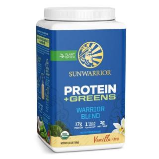 Sunwarrior Warrior Blend Organic Protein + Greens, vanília, 750 g