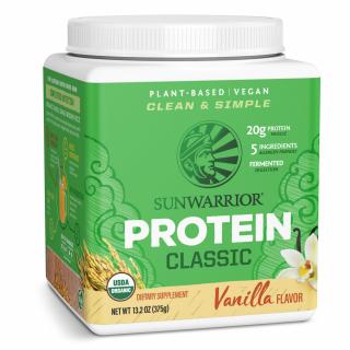 Sunwarrior Warrior Classic Protein, vanília, 375 g  Étrend-kiegészítő