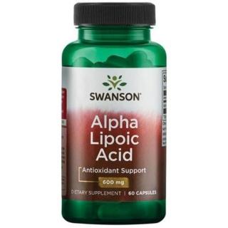 Swanson Alpha Lipoic Acid, Alfa-liponsav, 600 mg, 60 kapszula