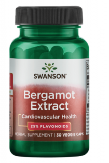 Swanson Bergamot kivonat BERGAVIT-tal, 500mg, 30 növényi kapszula