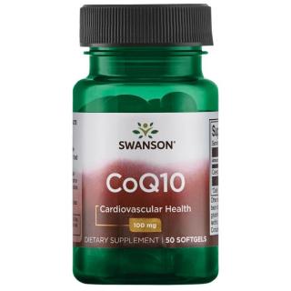 Swanson CoQ10 (Q10 koenzim), 100 mg, 50 lágygél kapszula