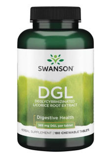 Swanson DGL (deglicirizált édesgyökér) 386 mg, 180 rágótabletta
