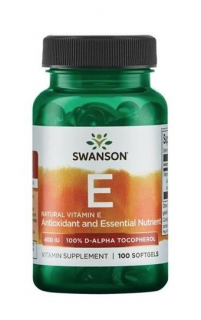 Swanson E-vitamin 400 NE, 100 kapszula