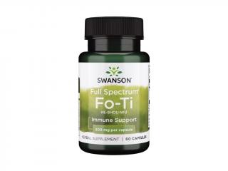 Swanson Fo-Ti, Red Rose, 500 mg, 60 kapszula  Étrend-kiegészítő