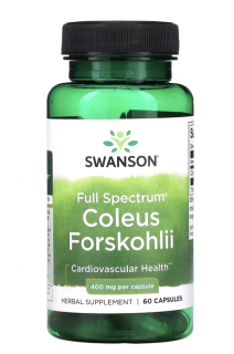 Swanson Full Spectrum Coleus Forskohlii, 400 mg, 60 kapszula