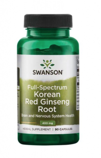Swanson Full Spectrum Korean Red Ginseng Root 400 mg, 90 kapszula