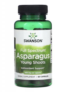Swanson Full Spectrum spárga fiatal hajtások, spárga, 400 mg, 60 kapszula  Étrend-kiegészítő