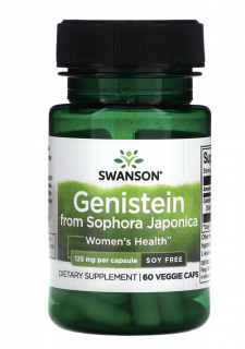 Swanson Genistein a Sophora japonica-ból, 125 mg, 60 db növényi kapszula