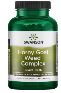 Swanson Horny Goat Weed Complex (fahéj kivonat horgonnyal és makával), 120 kapszula