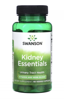 Swanson Kidney Essentials, Kidney Support, 60 gyógynövényes kapszula  Étrend-kiegészítő