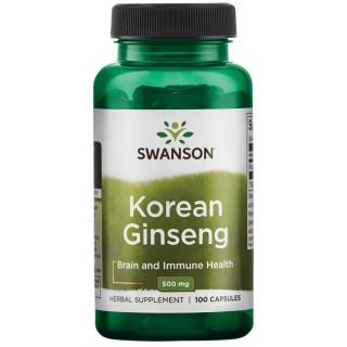 Swanson Koreai ginzeng, 500 mg 100 kapszula