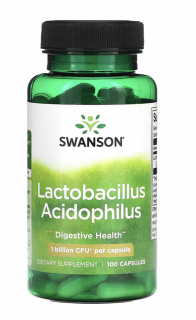 Swanson Lactobacillus Acidophilus, 1 milliárd CFU, 100 kapszula  Étrend-kiegészítő