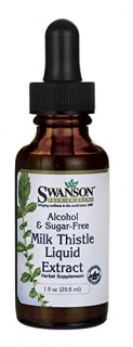 Swanson Milk Thistle - folyékony kivonat, 29 ml, cukor és alkohol nélkül