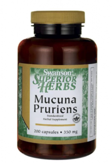 Swanson Mucuna Pruriens kivonat (bársonybab), 350 mg, 200 kapszula
