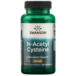 Swanson NAC (N-acetil-L-cisztein) 600 mg, 100 kapszula