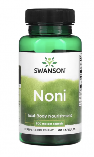 Swanson Noni, morinda, 500 mg, 60 kapszula  Étrend-kiegészítő