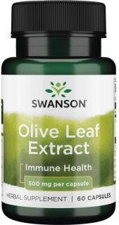 Swanson Olive Leaf Extract 500mg (olivaolaj kivonat), 60 kapszula