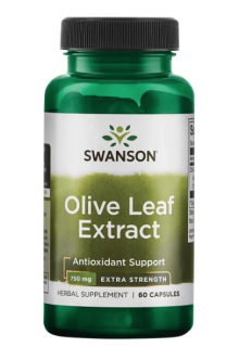 Swanson Olive Leaf Extract 750 mg Super Strength, 60 kapszula