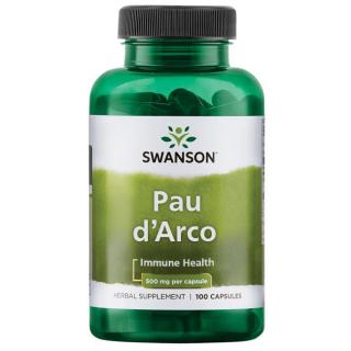 Swanson Pau d'Arco (Lapacho), 500 mg, 100 kapszula