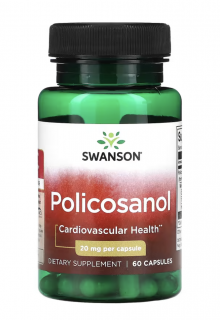 Swanson Policosanol 20 mg, 60 kapszula  Étrend-kiegészítő